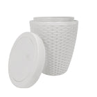 Panier ronde de salle de bain 7 L Modern Homes-Taille: 8.8 po x 8.8 po x 11.22 po (22.5 x 22.5 x 28.5 cm)