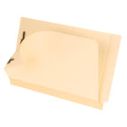 Pendaflex - Chemises renforcées à onglet latéral et attaches  format légal - manille - paquet de 50 -Deux attaches de 2 po maintiennent les feuilles en place
