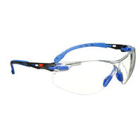 Lunettes de protection Solus 3M avec verres antibuée Scotchgard transparents, S1101SGAF-Le Revêtement antibuée Scotchgard dure plus longtemps que les revêtements antibuée traditionnels, contribuant ainsi à accroître le rendement des lunettes dans les milieux humides et embués