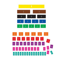 Teacher Created Resources - Tuiles de fractions magnétiques, 66/paquet (TCR77245)-Fractions magnétiques avec une surface effaçable
