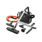 Hooverâ€“ Aspirateur léger PortaPowerMC, de qualité commerciale-Ensemble dâ€™accessoires de nettoyage : cet équipement pour nettoyer en profondeur sâ€™utilise facilement. Il comprend une bandoulière ajustable, 2 boyaux de chrome, un suceur plat, une brosse à épousseter, un embout pour nettoyer les meubles, un embout pour nettoyer le tapis/plancher, une brosse à mur/plancher et une sangle pour le cordon dâ€™alimentation
