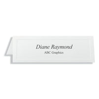 St. James™ – Cartes-tentes gaufrées Overtures® traditionnelles, pliables à 11 x 4 1/4 po, blanc, 50 cartes-Papier couverture de qualité supérieure de 65 lb, simple mais élégant