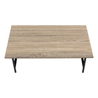 Monarch Specialties - 3792 Table De Salon - 40 po L/Taupe Fonce/Metal Noir-9