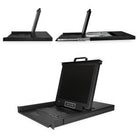 StarTech - Console KVM à montage en rack 8 ports avec 17 écrans (RKCONS1708K)-Intégration intuitive du système avec prise en charge directe d’un maximum de 8 serveurs