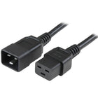 StarTech ® Cordon dââ‚¬â„¢alimentation 14 AWG pour ordinateur, C19 vers C20, 6 pi-Puissance admissible maximale, pour les appareils de plus grande taille