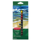 Derwent Academy - Peintures à l'aquarelle - tubes de 12 ml - couleurs assorties - paquet de 12-Les peintures offrent une forte force de teinture, des capacites de nivellement et une resistance à la lumiere pour preserver vos œuvres d'art.