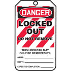 Étiquettes de verrouillage de sécurité, Locked out do not remove, SAU810-Langue : anglais