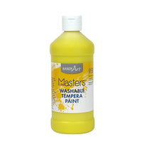 Peinture lavable Little Masters, 16 oz, jaune, paquet de 10-Les produits lavables Little Masters sont le choix économique pour le jeune artiste