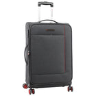 Air Canada - Valise à roulettes souple de 24 po Omni Collection - Charbon-Construction en polyester 600D 2 tons pour plus de durabilité et de style
