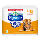 Royale - Tiger Papier Essuie-tout - paquet de 6-Résistant, doux et absorbant ! Des dégats de nourriture aux nettoyages intérieurs en passant par les travaux difficiles, ce tigre a ce qu'il faut pour attaquer les dégâts, même lorsqu'il est mouillé
