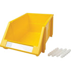 Kleton - Bac Empilable & À Suspendre, 8-3/16po La, 6-3/16po H X 14po P, Jaune, paquet de 12-Capacité 40 lb