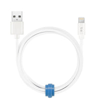 Blu Element – Câble de chargement/synchronisation Lightning USB tressé, 4 pi, blanc (B4MFIWH)-Conception tressée très durable et résistante à l'usure et à la déchirure