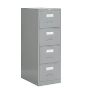 Staples – Classeur vertical format légal, 4 tiroirs, gris-Suspension à roulements à billes entièrement progressive pour un fonctionnement tout en douceur