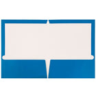 JAM PaperMD – Chemise lustrée à 2 pochettes, 9 1/4 x 11 1/2 (po), bleu, 100/boîte-Taille : 9 1/4 x 11 1/2 (po)