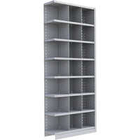 Metalware – Étagère enclenchable RK370, 8 tablettes, 36 x 18 x 88 (po), gris pâle-Système de tablettes ajustables offrant un espace de rangement solide, mais économique qui convient à vos besoins