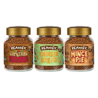 Beanies Coffee - Assortiment de cafés à saveur festive de bonnets - paquet de 3-Faible en calories et sans sucre, cette sélection comprend des saveurs de pudding de Noël, de pain d'épices et de tartelettes
