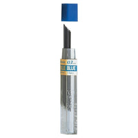 Pentel - Mines de rechange, bleu, 0,7 mm, 12/paquet (PENPPB7)-N’a jamais besoin d’être aiguisée, est très robuste et trace des lignes foncées et nettes