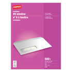 Staples Enveloppes blanches de sécurité avec fenêtre n° 9, 3 7/8 po x-N° 9 (3 7/8 po x 8 7/8 po)