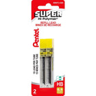 Pentel - Recharges pour portemines, 0,9 mm, qualité HB, 2 paquets de 15 mines-Mines de recharge, 0,9 mm, qualité HB