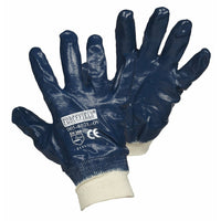 Forcefield - Gants de coton revêtus de nitrile - Taille 8 - Bleu-Objet général, nitrile, coton