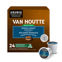 Van Houtte - Capsules K-Cup de café  Mélange français torréfaction foncée - déca - paquet de 24-Goût : ce mélange présente des notes corsées et caramélisées et une saveur riche, sans la caféine.