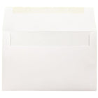 JAM Paper Enveloppes livret Strathmore fini noir avec fermeture gommée, 6 x 9 1/2 po, blanc brillant, 1000/pqt-Taille : A10 (6 x 9 1/2 po)