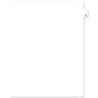 Southwest - Onglet "C" -  coupe 1/26 -  aucun trou -  blanc -  25 par paquet-Onglets d'index et de juridique