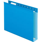 Pendaflex Chemises suspendues renforcées très grande capacité, expansion de 2 po, format lettre, bleu, 10/boîte-Lisières de renforcement en polylaminé au niveau des bordures supérieures et au fond de la chemise, pour une durabilité supérieure
