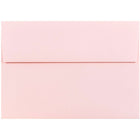 JAM Paper Enveloppes format invitation avec fermeture gommée, 5 1/4 x 7 1/4 po, rose pastel pâle, 100/pqt-Rose pastel pâle