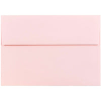 JAM Paper Enveloppes format invitation avec fermeture gommée, 5 1/4 x 7 1/4 po, rose pastel pâle, 100/pqt-Rose pastel pâle