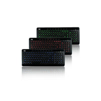 Adesso - Clavier multimédia éclairé, 3 couleurs SlimTouch 120-Clavier rétroéclairé 3 couleurs