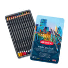 Derwent - Crayons Procolour boîtier, paquet de 12-Les crayons Procolour ont un noyau fort et lisse richement coloré qui maintient une pointe pointue pour un dessin détaillé