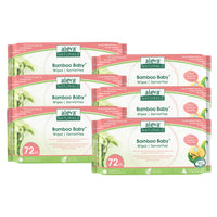 Aleva Naturals – Lingettes Sensitive Bamboo pour bébé (37949), paquet économique, paq./432-Sans parfum, Non blanchi, Hypoallergénique, Biodégradable, Sans chlore, Ultra doux