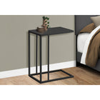 Monarch Specialties - 3087 Table D'Appoint - Metal Noir/Verre Trempe Noir-Grande surface pour vos collations, boissons ou repas