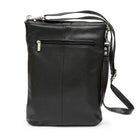 Ashlin® Sac de messager à rabat supérieur avec support pour dispositif multimédia Evan, noir-Construction à rabat supérieur