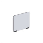 Côté pare-haleine modulaire Mark Maker - Acrylique transparent 1/4" - panneau L 23,5"xH 23,5" - 2 traverses inférieures de 4"-Nos côtés modulaires transparents doivent être combinés avec les façades modulaires comme une extension pour une protection supplémentaire.