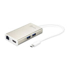 j5create – Adaptateur multiple USB Type-C à HDMI & Gigabit Ethernet & USB3.0 JCA374-Longueur de 9,8 pouces