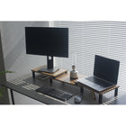 ShoppingAll - Support et rehausseur pour double moniteur - Noyer-9