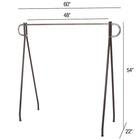 Eddie's - Support Econo - 54" H x 60" L - Noir / Chrome (210030-1)-Chrome