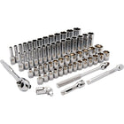 Dynamic Tools – Ensemble de 60 douilles à 6 pans de 3/8 po, standard et profondes, SAE/métrique, 1/4 po - 1 po, 6 mm - 20 mm-Comprend : 13 douilles SAE standards : 1/4, 5/16, 3/8, 7/16, 1/2, 9/16, 5/8, 11/16, 3/4, 13/16, 7/8, 15/16, 1, (po), 13 douilles SAE profondes : 1/4, 5/16, 3/8, 7/16, 1/2, 9/16, 5/8, 11/16, 3/4, 13/16, 7/8, 15/16, 1, 14 douilles métriques standard : 6, 7, 8, 9, 10, 11, 12, 13, 14, 15, 16, 17, 18, 19 mm, 15 douilles métriques profondes : 6, 7, 8, 9, 10, 11, 12, 13, 14, 15, 16, 17, 18, 