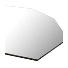 Mirrorize - Miroir Mural Octogonal Sans Cadre - 28" x 22" - Argent-Parfait pour la plupart des espaces contemporains, y compris les salles de bains, les salons, les chambres, les couloirs et les entrées