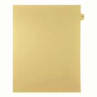 Markmaker - 25 tabs/PQT, 5 PQT/Boite, Intercalaires imprimes Legal, Chamois, 1/15th coupe| format lettre, sans trous, Numero 77-Intercalaires imprimes Legal