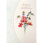 MILLBROOK - Carte de souhaits Enveloppes - 5-3/8 po L x 7-3/4 po H - Fleurs rouges et jaunes - Paquet de 18-Cartes de qualite style boutique