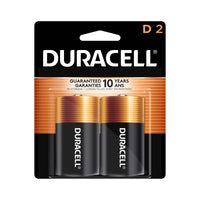 Piles alcalines D Coppetop de Duracell, paquet de 2-BATTERIES LONGUE DURÉE CONÇUES POUR ÊTRE FIABLES : Les piles alcalines Duracell Coppertop offrent une puissance et une performance durables sur lesquelles vous pouvez compter pour vos appareils électroniques à la maison ou en déplacement