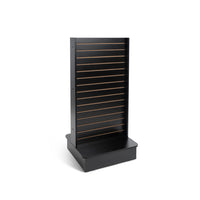 Can-Bramar - Econoline à double face streamline slatwall présentoir - 24po P x 24po L x 54poH - Noir-Surface en mélamine durable de 3/4po d'épaisseur