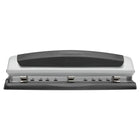 Perforateur réglable Swingline Precision Pro - 2-3 trous - capacité de 10 feuilles - noir/argent-Fabrication tout en métal durable offrant une performance fiable.