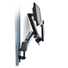 Ergotron ? Système combo assis/debout StyleView avec petit support d?unité centrale, blanc brillant (45-273-216)-Garantie de 5 ans