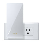 ASUS - RP-AX58 AX3000 Prolongateur de portée Wi-Fi 6 double bande-Avec une bande passante de 160 MHz sur les canaux de 5 GHz, l'extendeur peut doubler votre vitesse de navigation