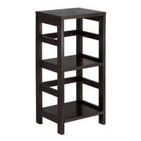 Winsome – Tablette de rangement Leo, livres, 2 étages, étroit, espresso-Au style classique et robuste, cette étagère de rangement marie à la fois style et commodité. Les deux sections peuvent parfaitement contenir le petit panier de rangement espresso. Combinez-la avec d’autres étagères de rangement au fini espresso.