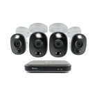 Système de sécurité Swann DVR 4K Ultra HD  avec 4 caméras Bullet à détection chaleur et mouvement-La chaleur et mouvement activent les voyants d'avertissement du capteur, vous aidant à dissuader les intrus potentiels